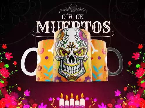 vectores plantilas DÍA DE MUERTOS,FESTEJO,